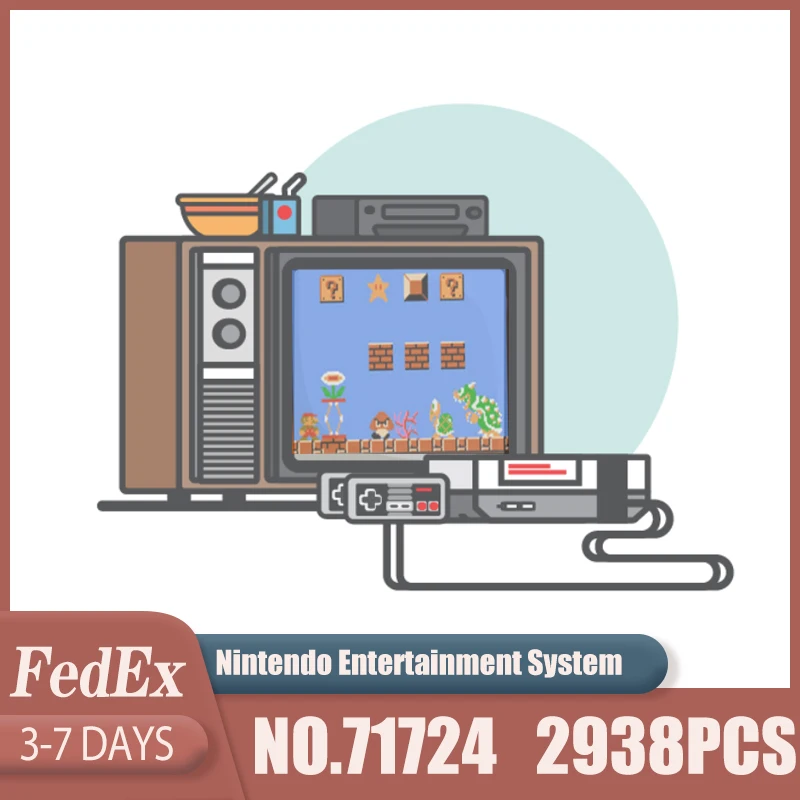 

Новинка 71301, супермариованная консоль NES, развлекательная система Nintendo, модель блоков, конструктор, ТВ-игра, детские игрушки, подарки для дет...