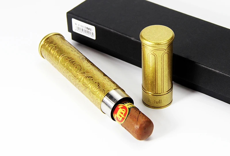 COHIBA металлические гаджеты для путешествий держатель сигарет мини Humidor
