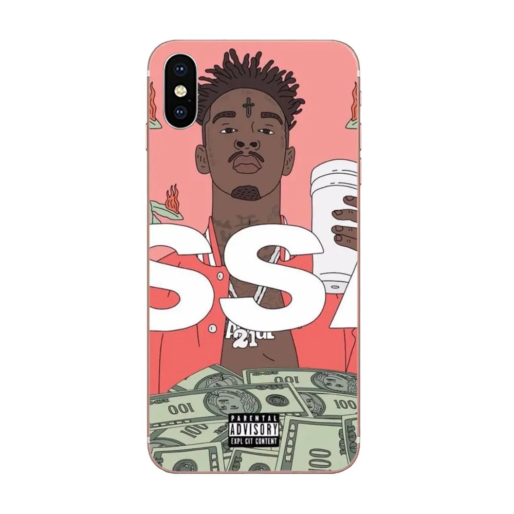 В стиле хип-хоп 21 Savage для Galaxy Grand A3 A5 A7 A8 A9 A9S On5 On7 Plus Pro Star 2015 2016 2017 2018