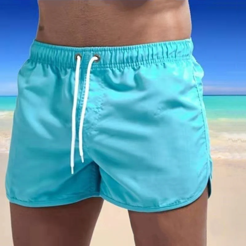 2021 Summer Men's Swimwear Shorts Beachwear Sexy Swim Trunks Men Swimsuit Low Waist Breathable Beach Wear Surf |