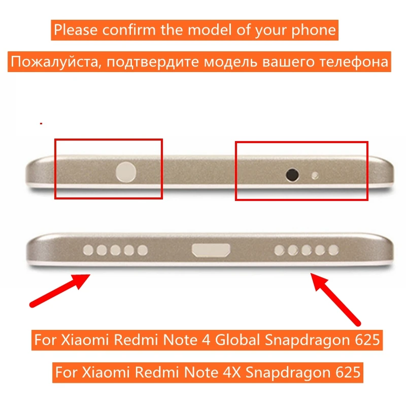 Металлическая задняя крышка аккумулятора для Xiaomi Redmi Note 4X 3 ГБ 32 Snapdragon 625 Корпус
