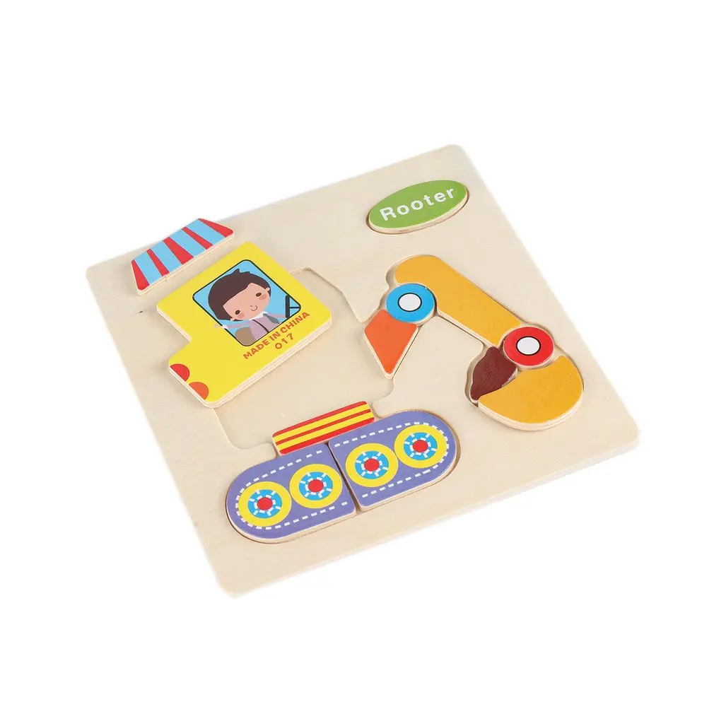 

Kids 3D Puzzle Jigsaw Wooden Toys Cartoon Animal Puzzles Intelligence Children Early Educational Toys for Kids Baby