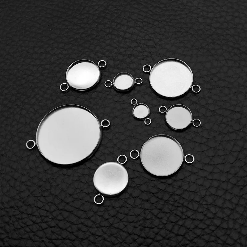 Кабошон Semitree из нержавеющей стали без рисунка Настройки камеи для