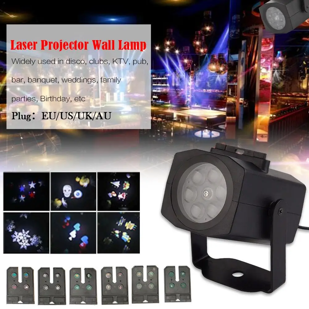 6 карт в наборе освещение с дизайном Снежинка уличный светодиодный ландшафтный