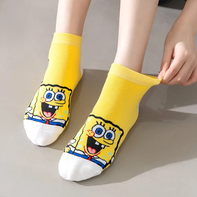 Носки Губка Боб мультфильм низкие носки до щиколотки Патрик Квадратные брюки