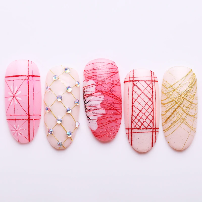 BORN PRETTY Glittery Wire Drawing Nail Gel Polish 5ml Pull Line Art Thick Elastic Paint Spider UV varnish | Красота и здоровье