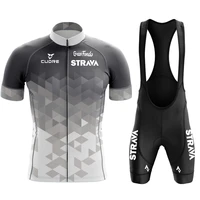 new 2022 strava men cycling jersey summer short sleeve set maillot 5d bib shorts bicycle clothes sportwear shirt clothing suit