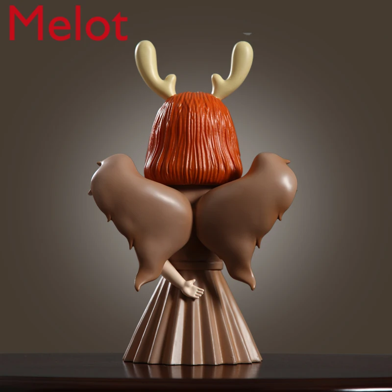 

Nordic Girl Heart Living Room Decorations Decoration Office TV Cabinet Home Wedding Gift