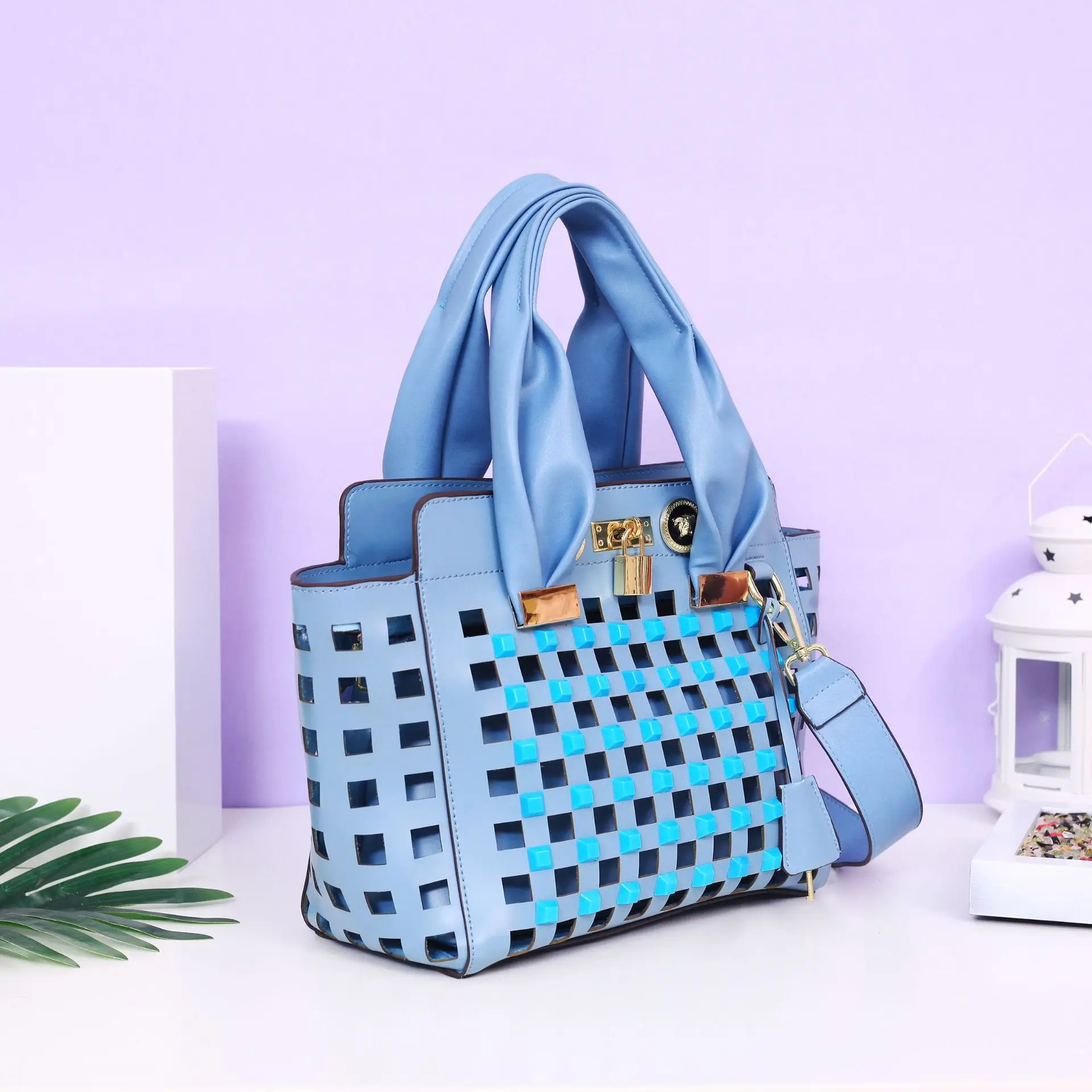 Luxury brand women handbag fashion rock and punk personality Shoulder bags design Ladies Crossbody Bags black | Багаж и сумки