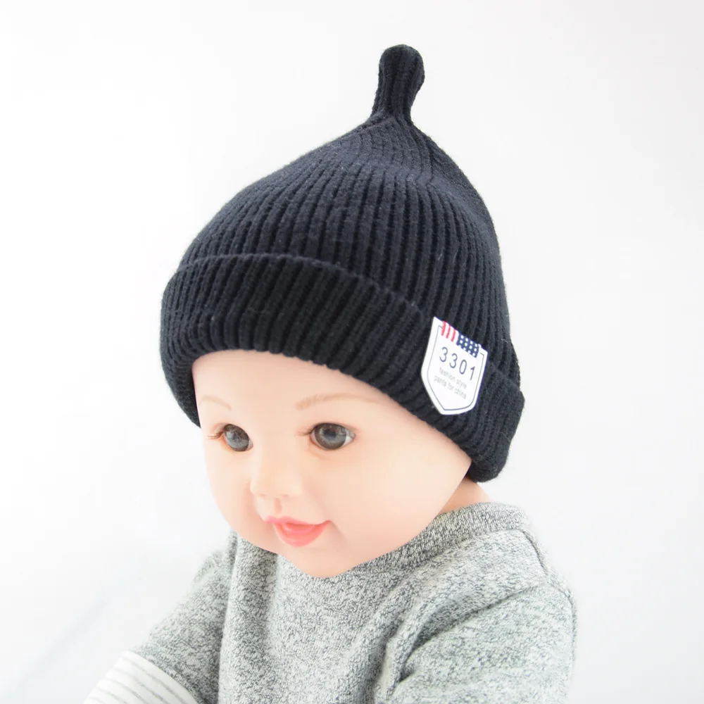 

2022 Baby Knitting Hat Boys Girls Autumn Winter Warm Kids Beanie Solid Casual Fashion Children Child Soft Cap Skullies Beanies