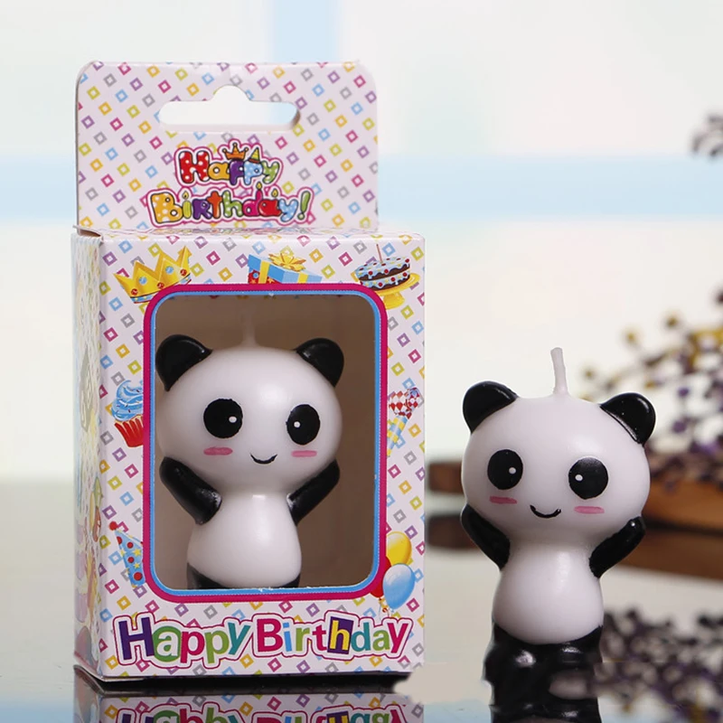 Панда свечи на день рождения стоячие панды и сидячие для детской вечевечерние