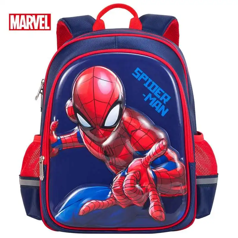 

Новый дышащий ортопедический рюкзак Disney, мужчина-паук, Капитан Америка, для учеников начальной школы