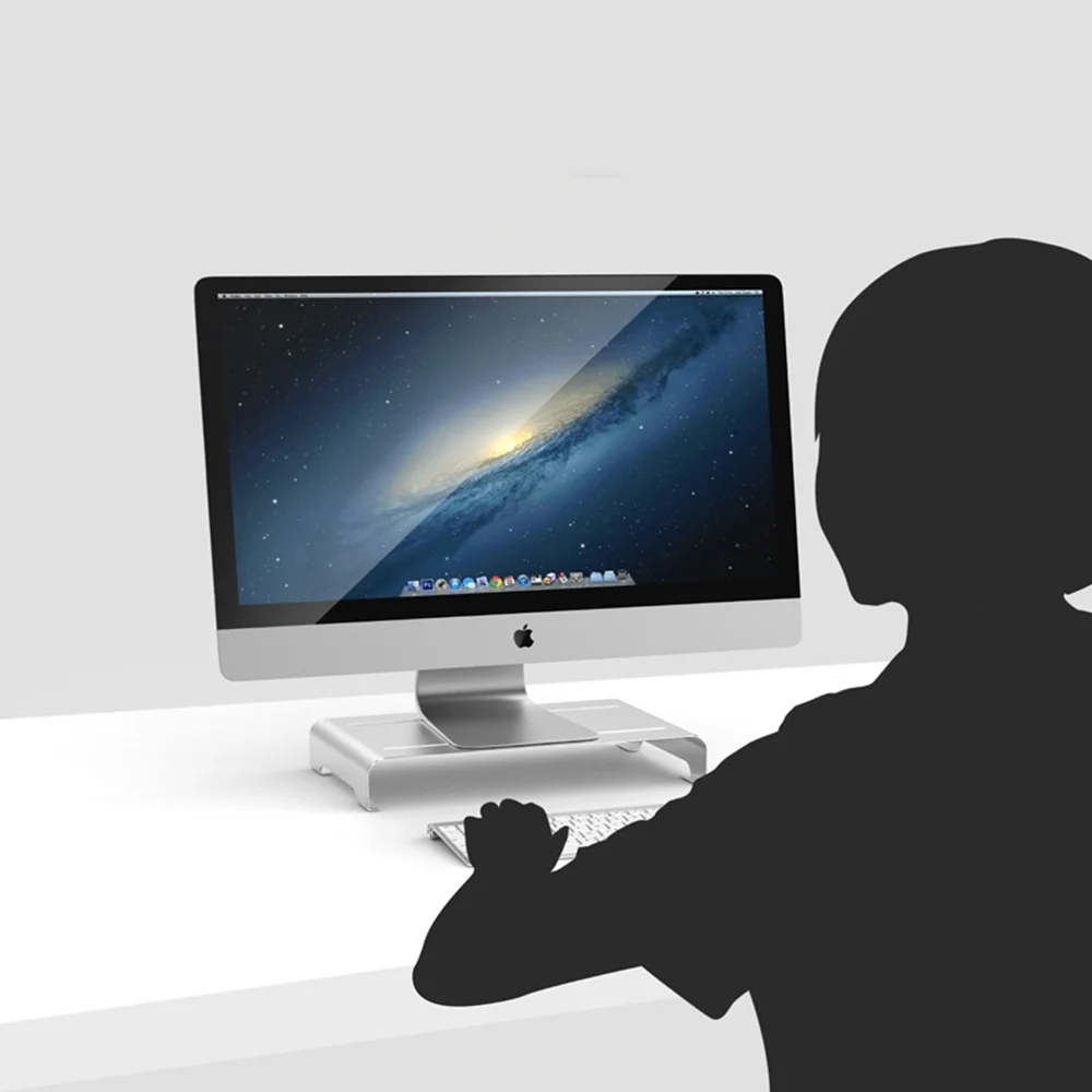 Подставка ACCNIC для монитора ноутбука алюминиевый кронштейн ПК с клавиатурой iMac