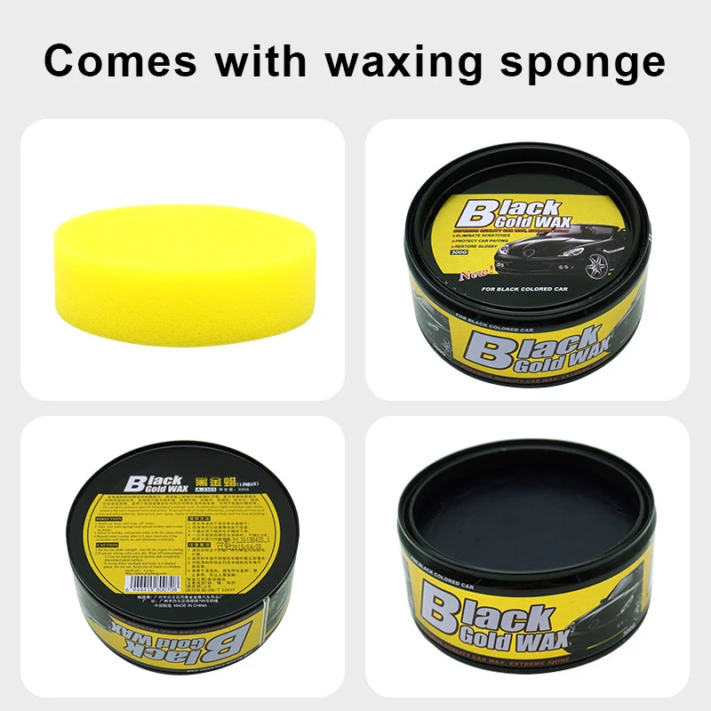

Car Wax Car Maintenance Scratch Repair Polishing Wax Car Supplies Long Lasting for Black Cars WHShopping