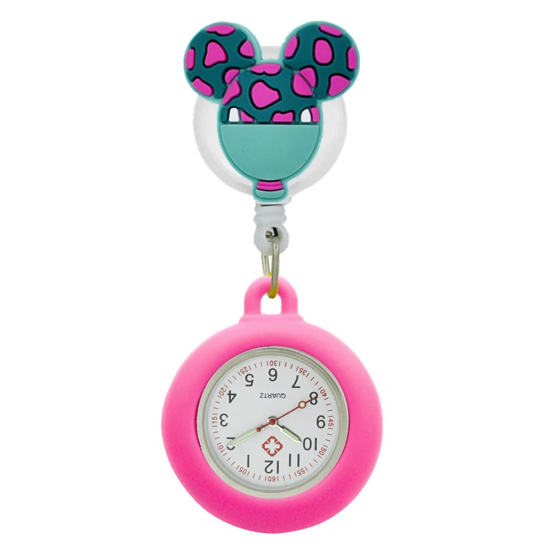 Красивые выдвижные Силиконовые карманные часы для медсестер цветной подарок