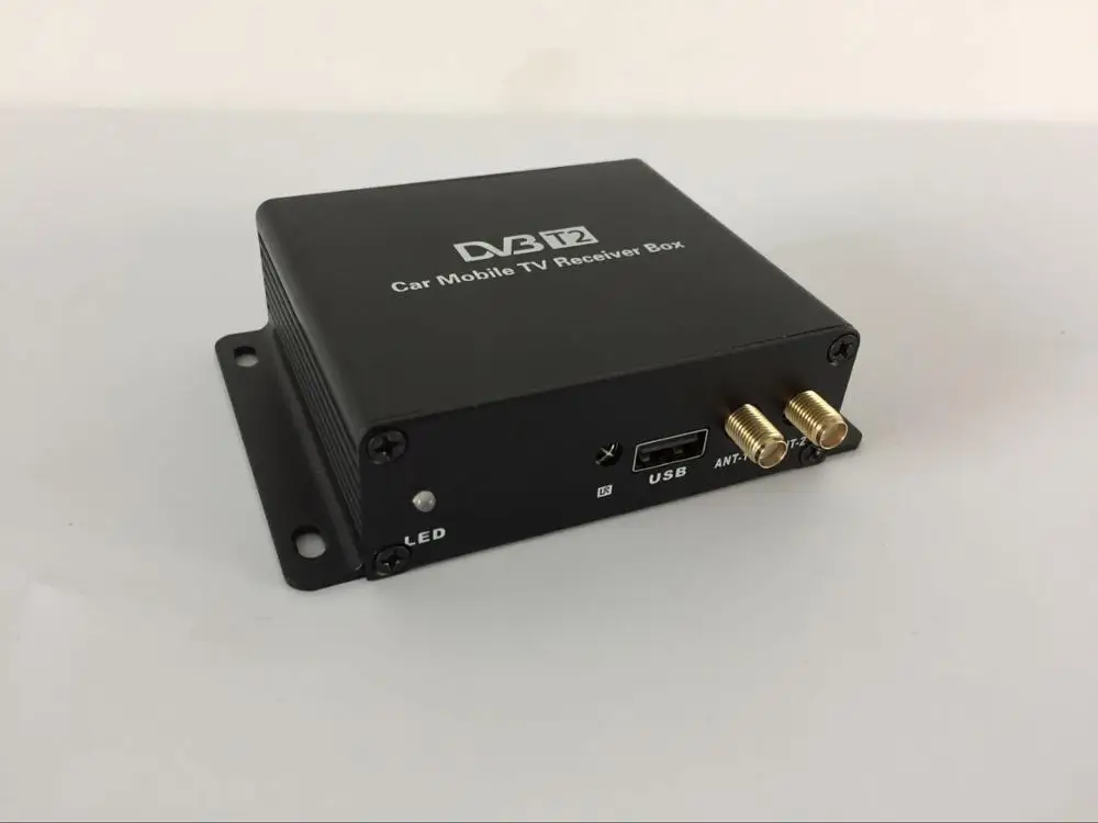

car dvb t2 digital tv receiver High Speed Double Antenna 180KM/H car satellite tv receiver mpeg4 set top box