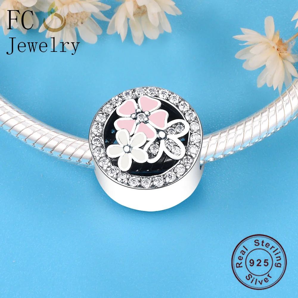 Шарм-браслет из серебра 925 пробы с цветной эмалью | Украшения и аксессуары