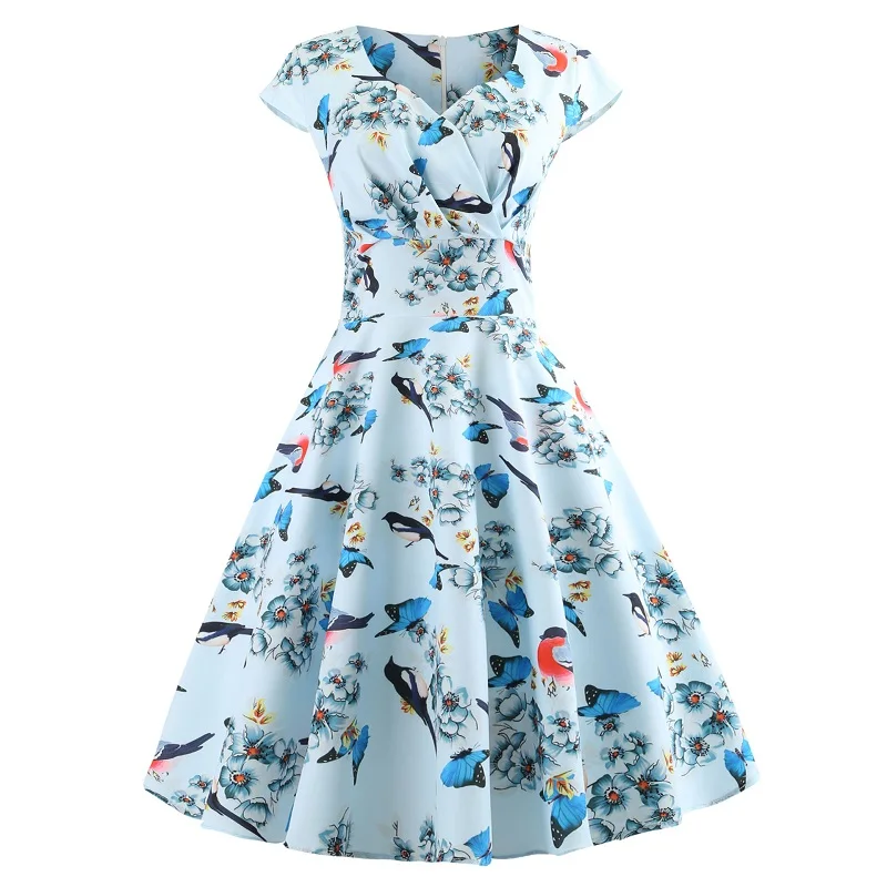 Женское винтажное платье в стиле Хепберн белое элегантное облегающее с коротким