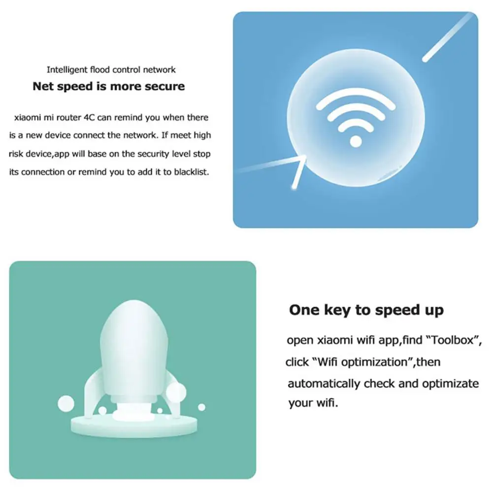 

Xiaomi Mi Router 4C 4 Antennas 802.11n b/g/n 2.4G 300MBps 64MB ROM APP Control 3G/4G Routing WiFi Wireless Router Support WPS