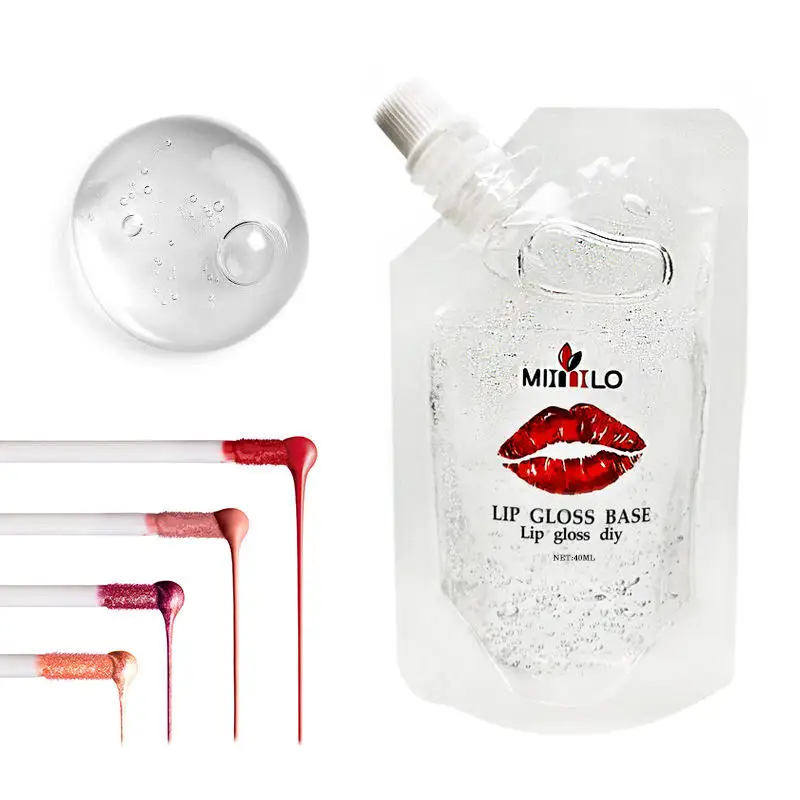 Прозрачный блеск для губ основа масла антипригарная губная помада материал гель