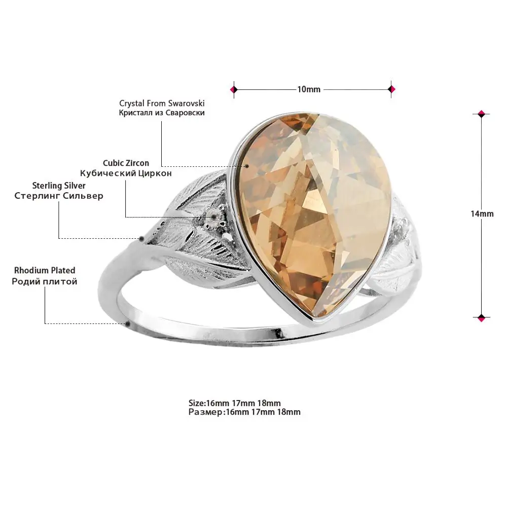 Женские Классические кольца Neoglory простого дизайна из стерлингового серебра 925