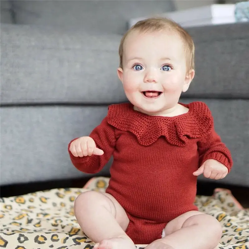 Новые зимние однотонные свитера для новорожденных девочек|Свитеры| |