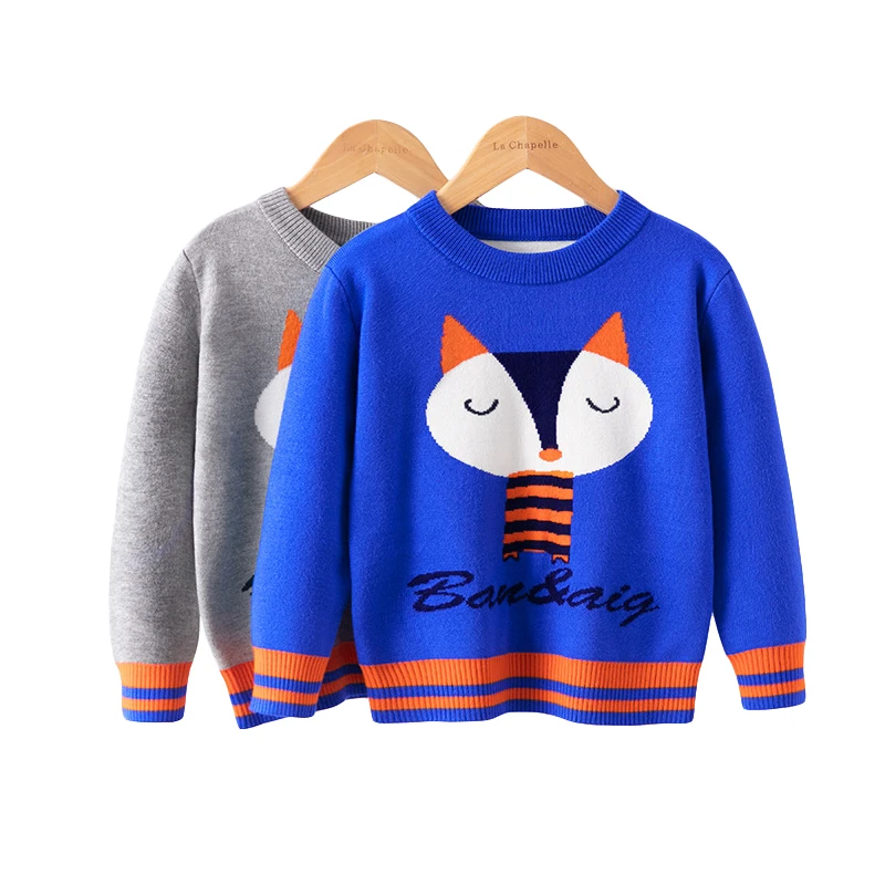 

Winter Autumn Baby Sweaters Kids Warm Clothes Boys Sweater Knitwear Tops 2-6Y Teens Girls Cartoons Sweater Children's Clothing