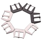 Пряжка мужская из нержавеющей стали, однотонный металлический матовый ремешок для часов, застежка для часов, черныйсеребристый, 20 мм 22 мм 24 мм