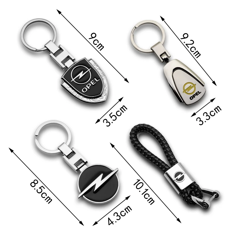 1 шт. 3D металлический + Плетеный автомобильный Стайлинг брелок для автомобиля Opel