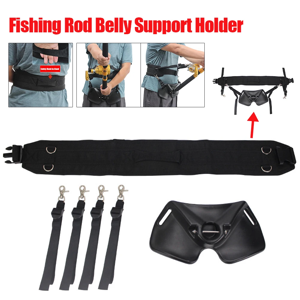 

New Sale Adjustable Waist Belt Fishing Supplies Fishing Rod Belly Support Holder For Boat Sea Fishing Accessories