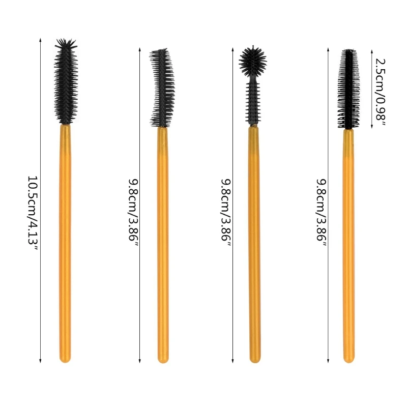 Одноразовые кисти для ресниц и бровей BX0F 50 цветов одноразовый аппликатор туши