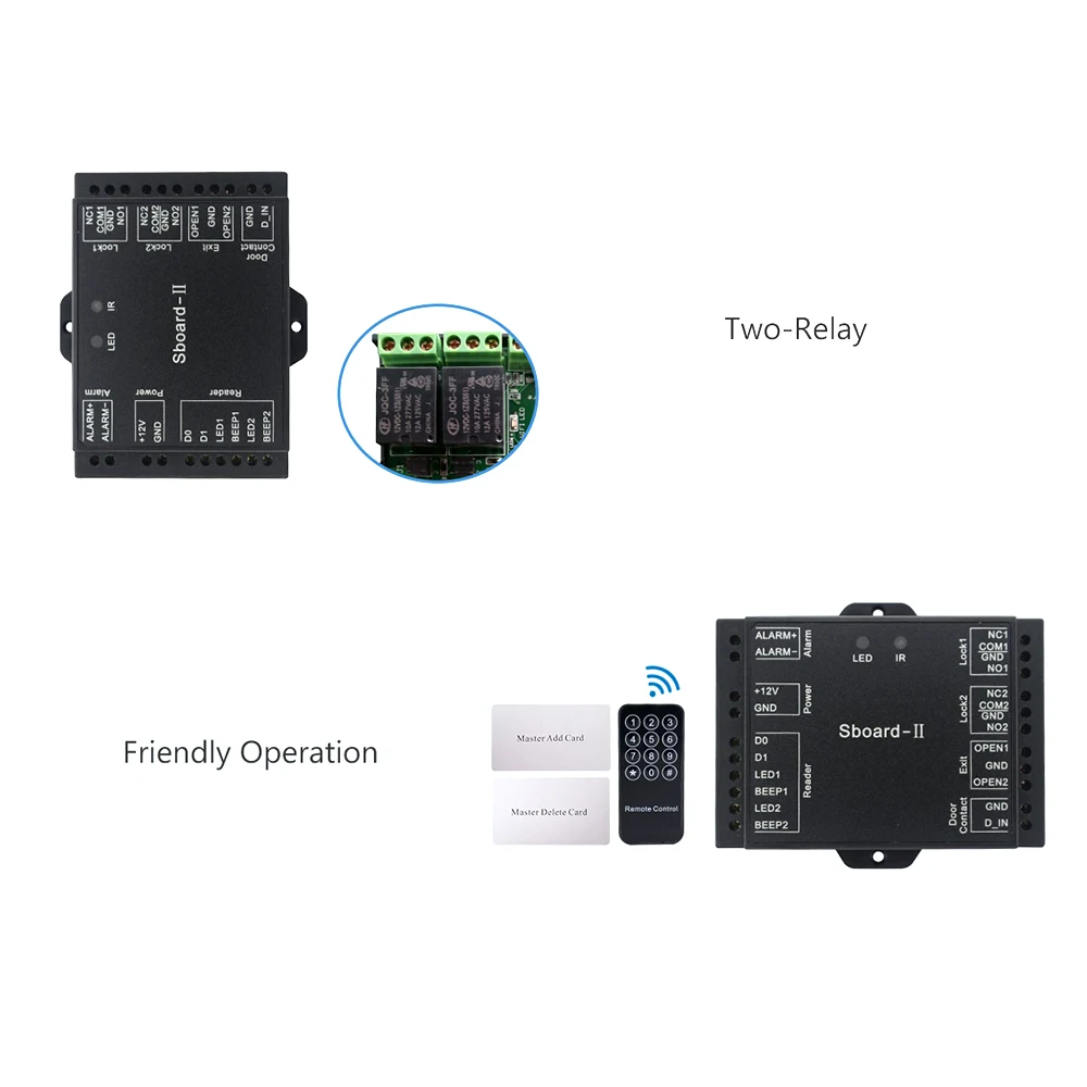 Плата контроллера доступа Sboard II Mini Network 2 данные можно переносить через любой