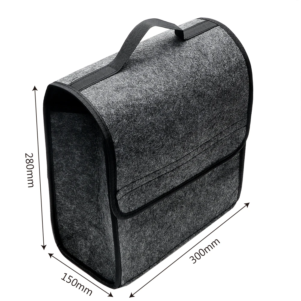 

Folding Car Trunk Storage Bags Car Organizer Car Styling Seat Back Tool Bag Soft Felt Auto Rear Storage Pouch Holder Box