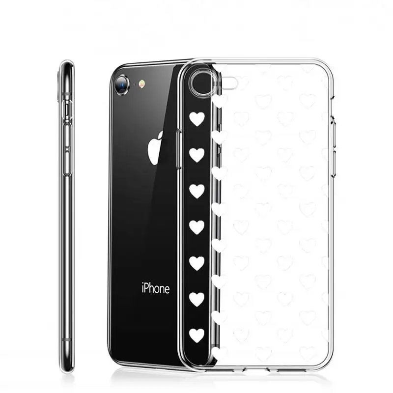 

love cute fashion Phone Case For iphone 12 11 mini x xs xr pro max 8 7 6s 6 5 5s 5c se plus Transparent soft