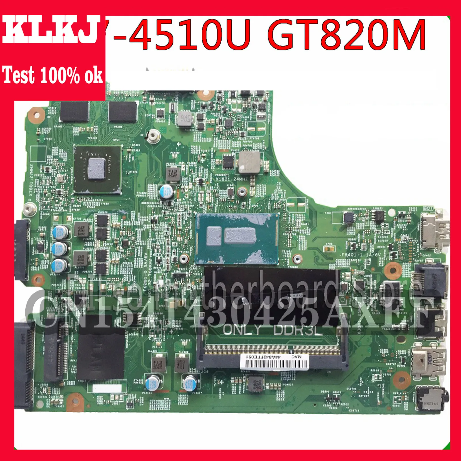 

Материнская плата KLKJ для DELL 3542 Insprion 15-3542 DELL 3442 3543 3443 5749 13269-1 PWB FX3MC REV A00
