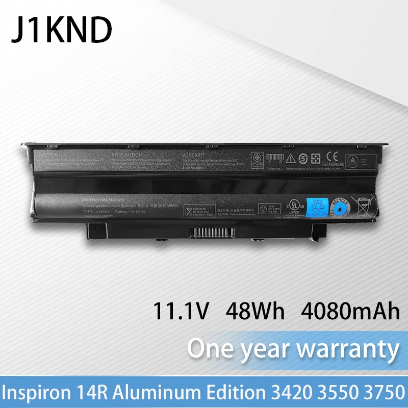 

Laptop Battery J1KND For Dell Inspiron 13R 14R Aluminum Edition，3420 3750 15R 17R Vostro 1440 1450 1540 1550 3420 3450 3550 3555