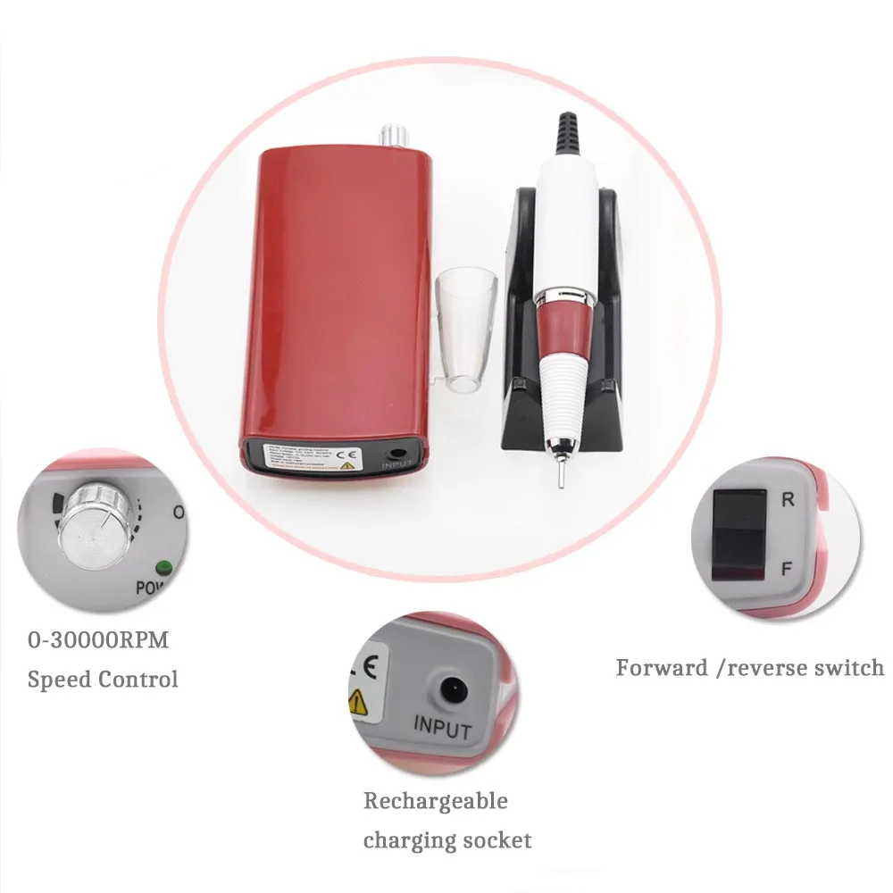 Машинка для маникюра и педикюра 18 Вт 30000 об./мин. | Красота здоровье