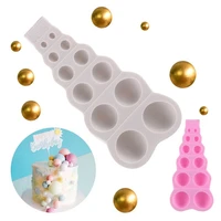3d bead pearl silicone mold multi size half ball cake mold candy chocolate mould baking molds