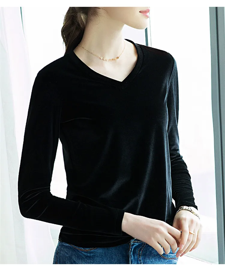 Женская осенняя и зимняя офисная велюровая блузка blusas Элегантная Повседневная Блузка Топы Плюс Размер бархатные рубашки 5XL 6XL 7XL