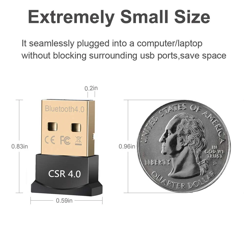Bluetooth адаптер для ПК USB 4 0 EDR приемник беспроводной передачи портативных Поддержка
