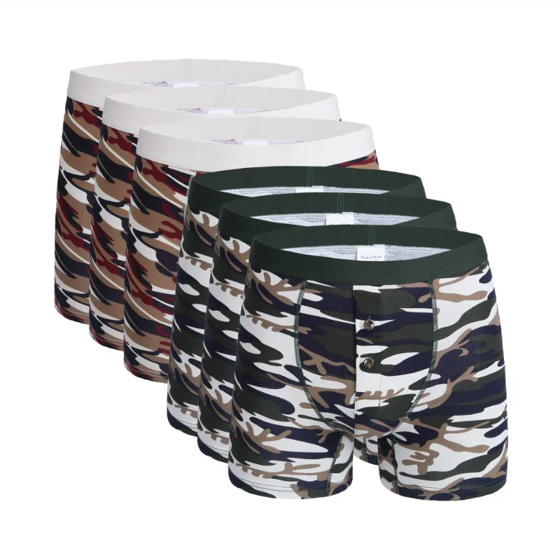 6 Pcs 1145 Mix A24 6 шт./лот, горячее предложение, новая мода, сексуальные Брендовые мужские длинные шорты-боксеры для мужчин, нижнее белье, Mr Underpant, Мужские дышащие боксеры размера плюс, 6XL - Цвет: 6 Pcs 1145 Mix A24