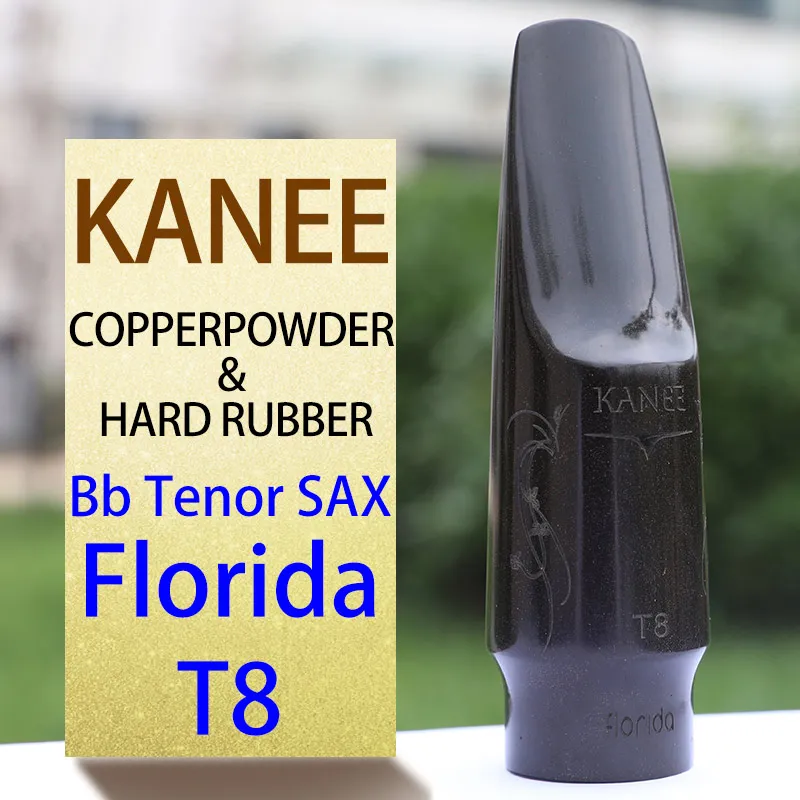Kanee медный порошок и жесткий резиновый мундштук Eb Alto sax мундштук Bb Tenor sax мундштук Pop/Jazz - Цвет: Tenor FL T8