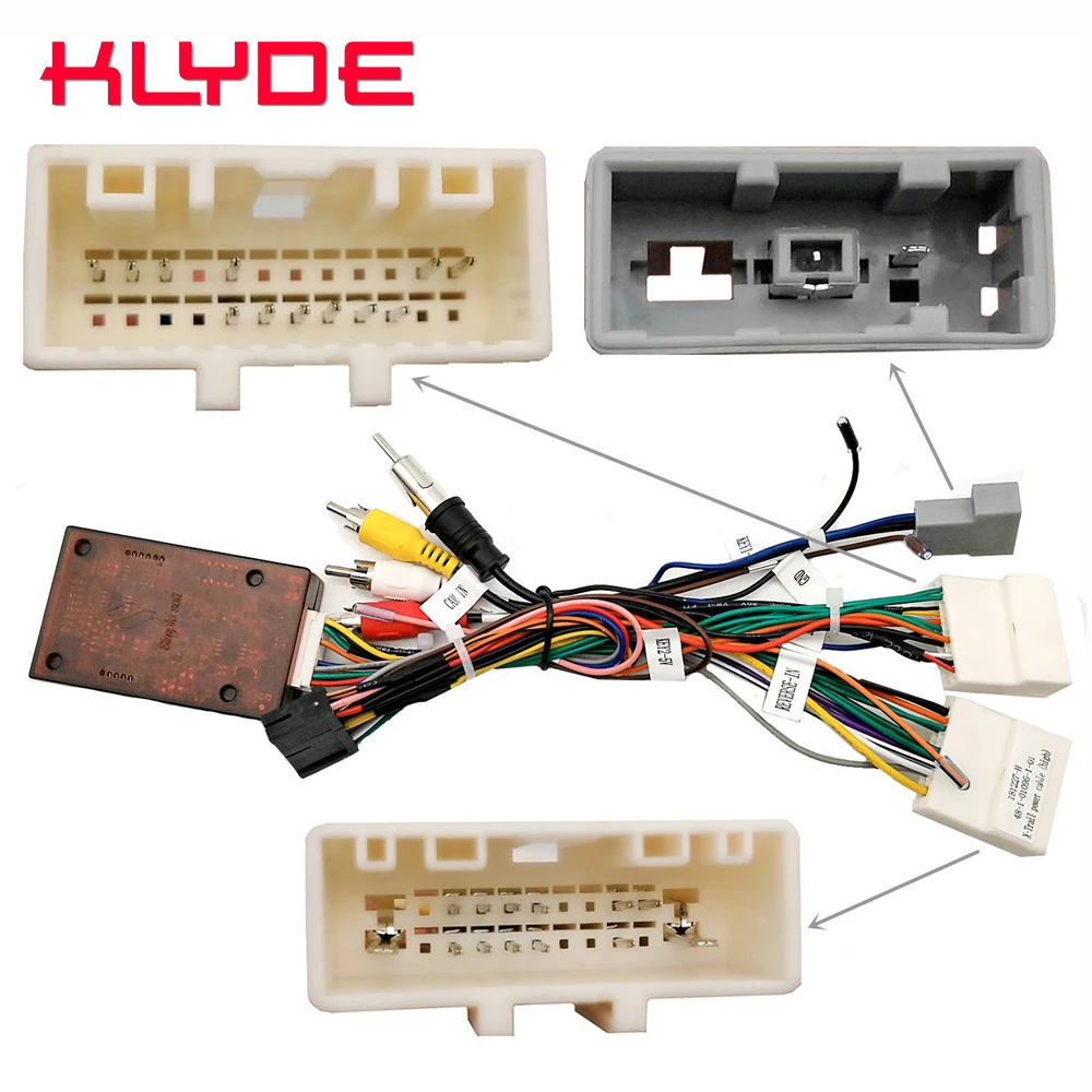 Автомобильный стерео радиоприемник KLYDE проводной адаптер питания с декодером