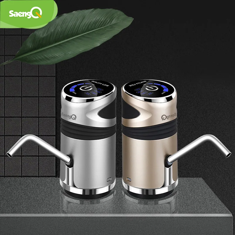 

saengQ Automatic Electric Water Dispenser Household Gallon Drinking Bottle Switch Smart Water Pump Water Treatment Appliances