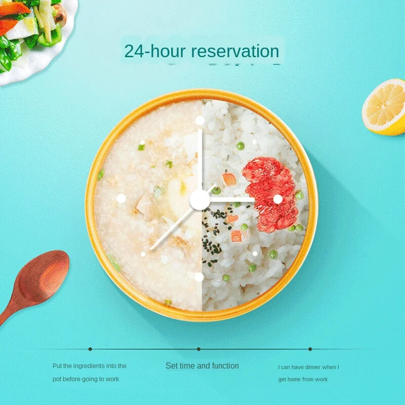 Рисоварка ключ для быстрой еды 24 часа чтобы выбрать часы в качестве медного