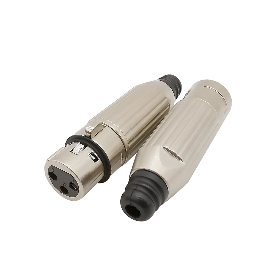 2 шт. XLR 3 Pin core мужской и женский разъем металлический разъём микрофонный кабель