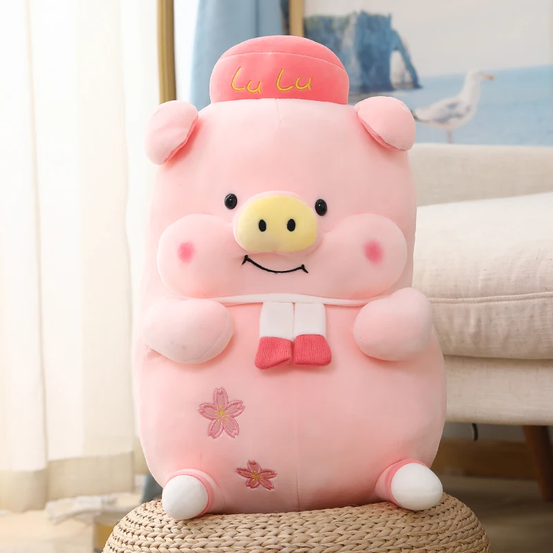 

Kawaii Sitting Pig Plush Toys Stuffed Cute Pig Doll Lovely Animal Pillow Soft Cartoon Cushion Kid Girls Christmas Gift