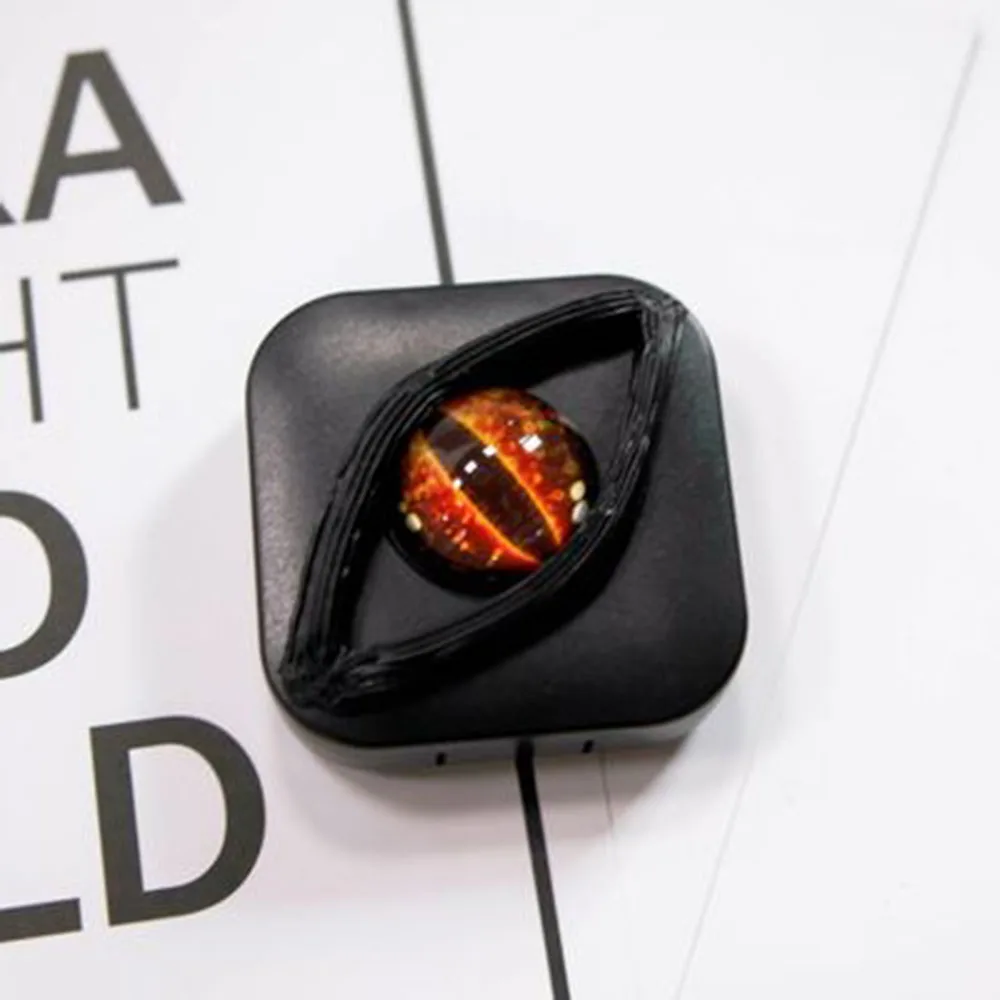 Ужас глаз личности контактные линзы чехол с зеркалом для макияжа Для женщин