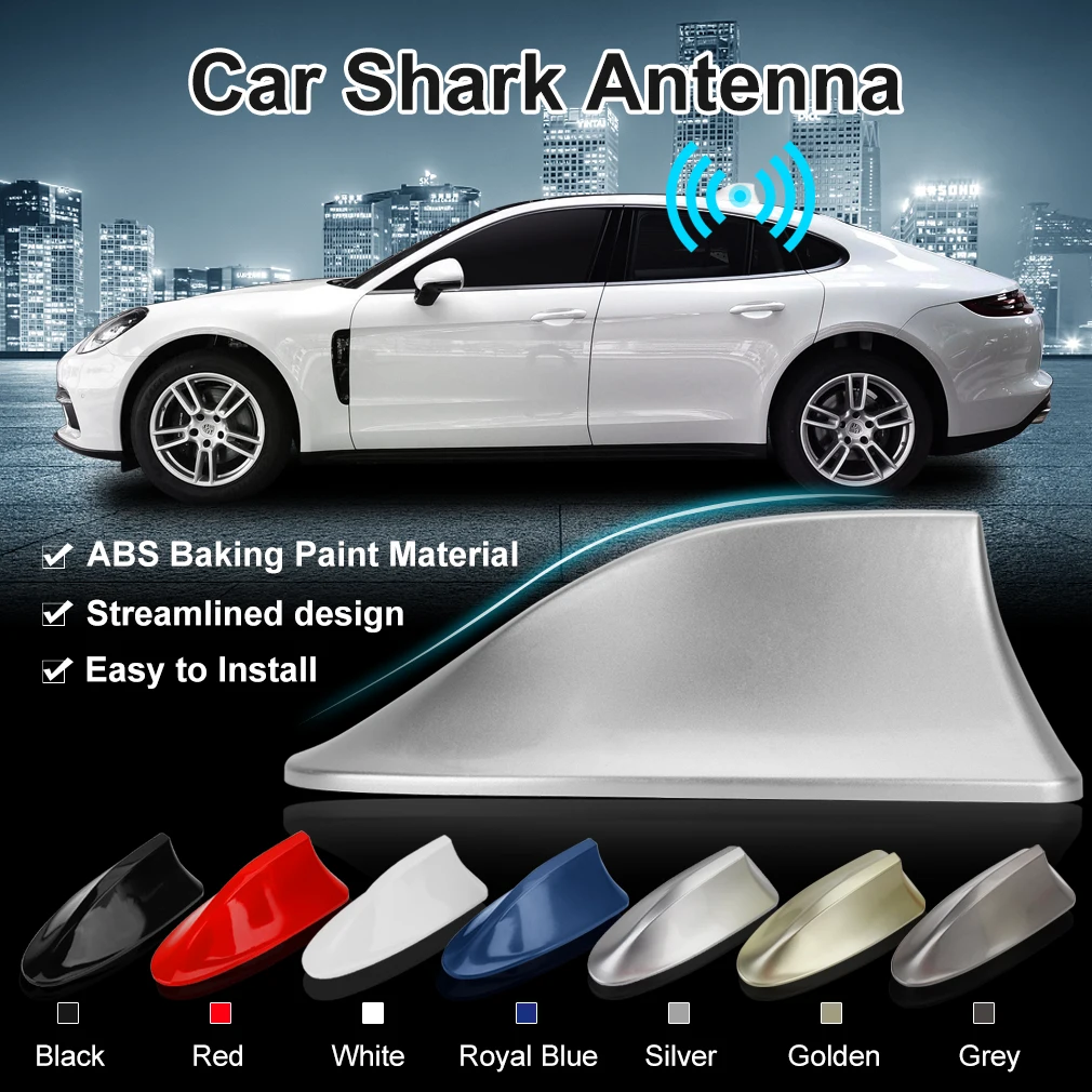 Upgraded Car Radio Shark Fin Antenna Accessories Styling Automobile Signal Aerials Roof Antennas for BMW/Honda/Toyota/Hyundai | Автомобили - Фото №1