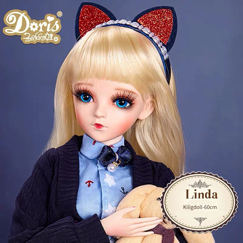 8 BJD кукла, 18 шаров, шарнирная кукла, 3D глаза, 1/3 BJD, кукла 60 см, куклы для девочек, игрушки, длинный парик, волосы для девочек, рождественский подарок - Цвет: 8